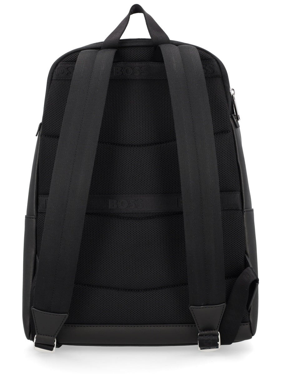 Boss Men Leather Backpack