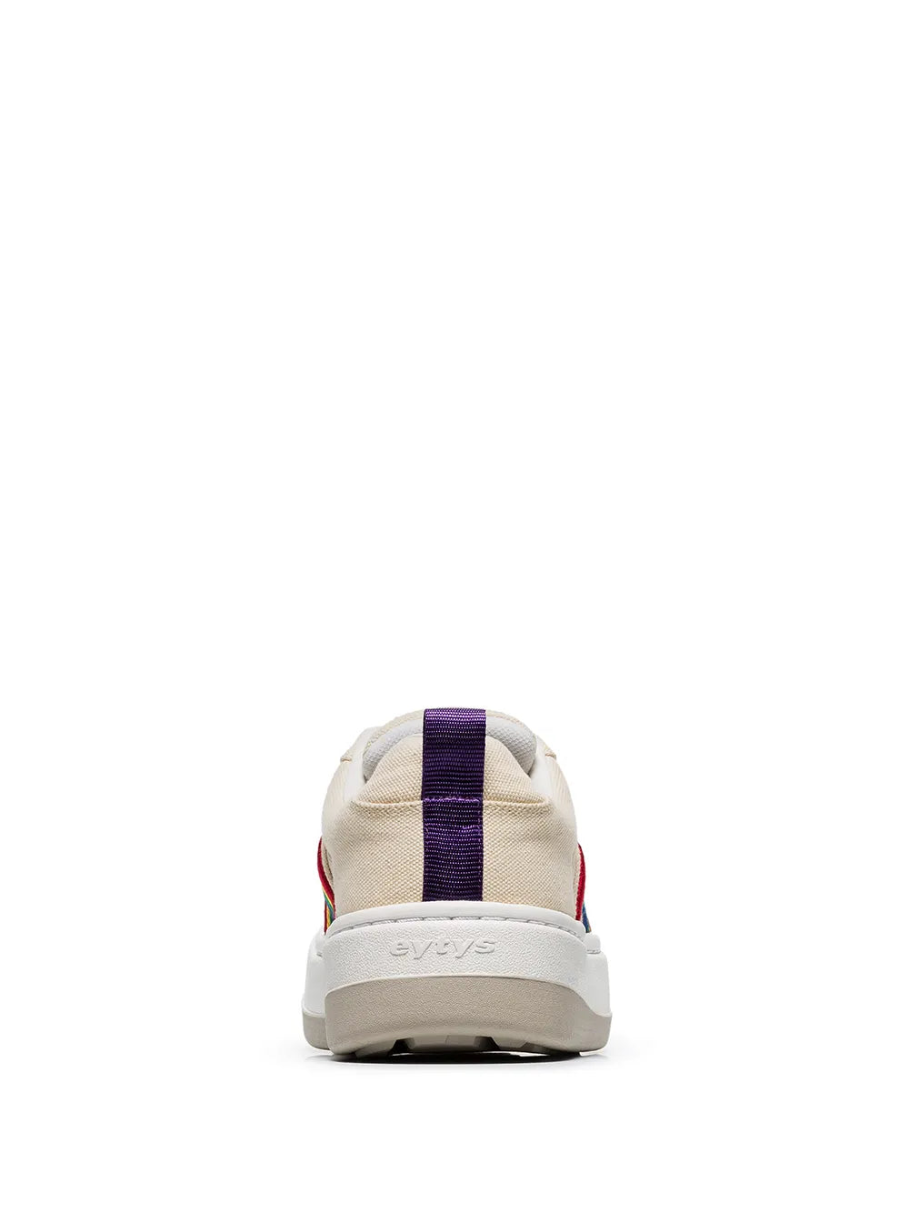 Eytys Sherbet Sonic Rainbow Embroidered Canvas Low-Top Sneakers
