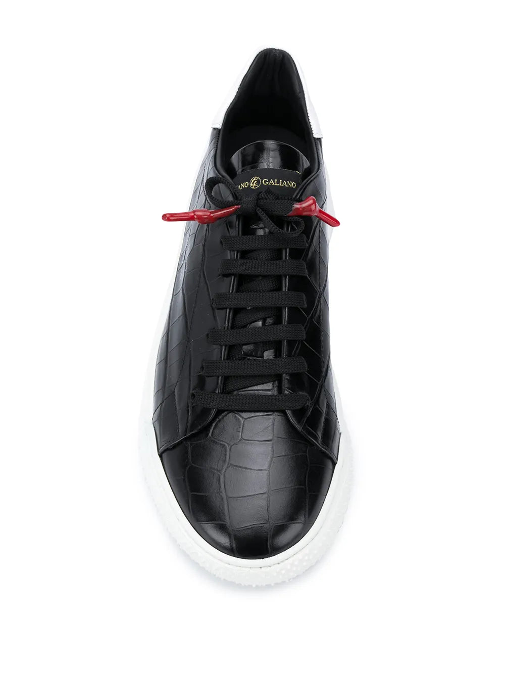 Giuliano Galiano Crocodile-Embossed Nemesis Sneakers