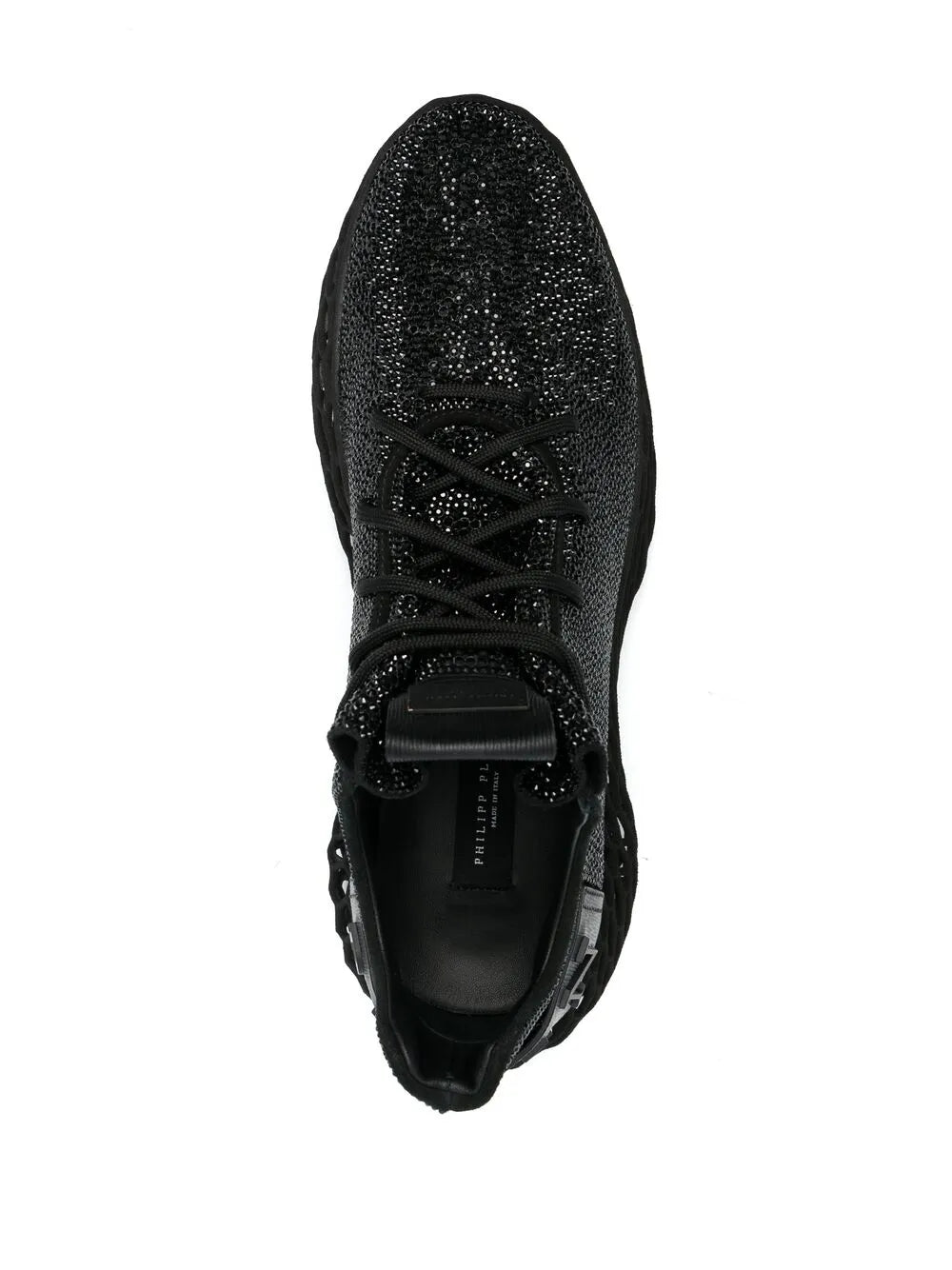 Philipp Plein Skeleton Caviar Low-Top Sneakers