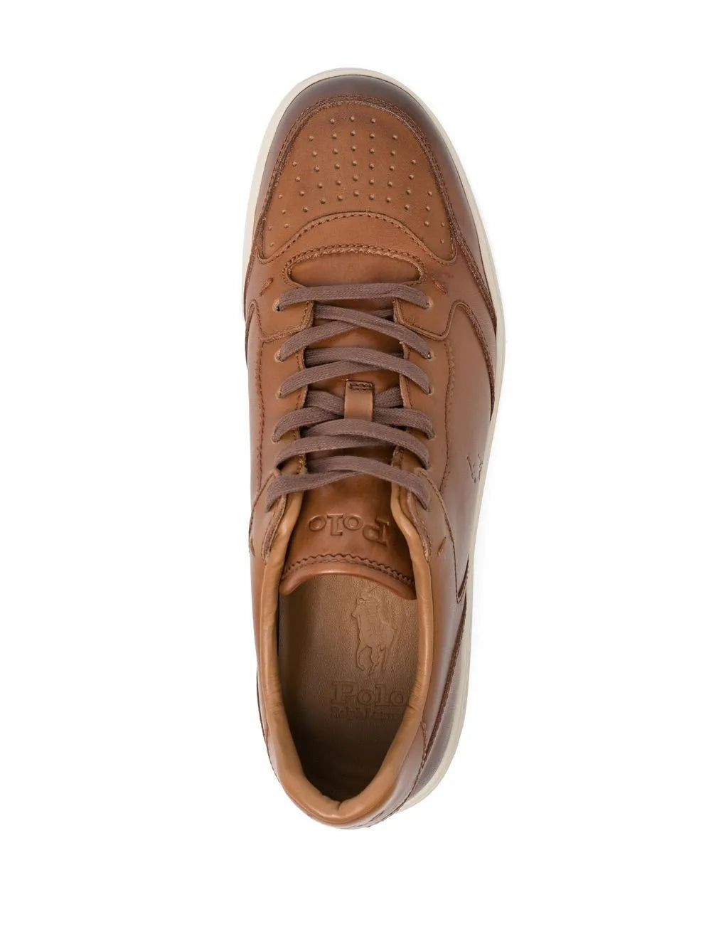 Polo Ralph Lauren Debossed Logo Lace-Up Sneakers