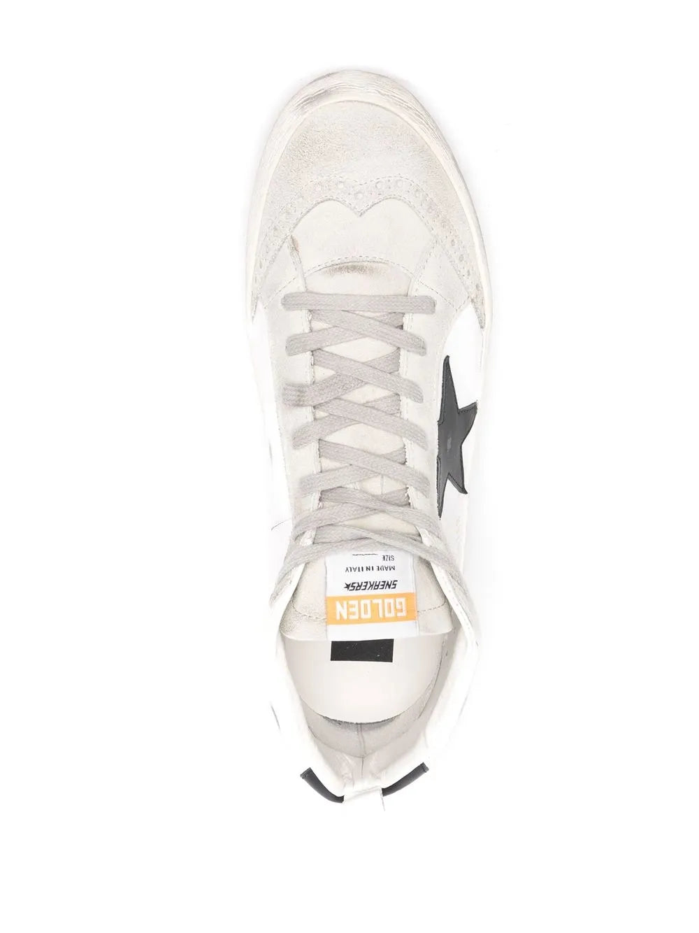 Golden Goose Mid Star Distressed-Effect Sneakers