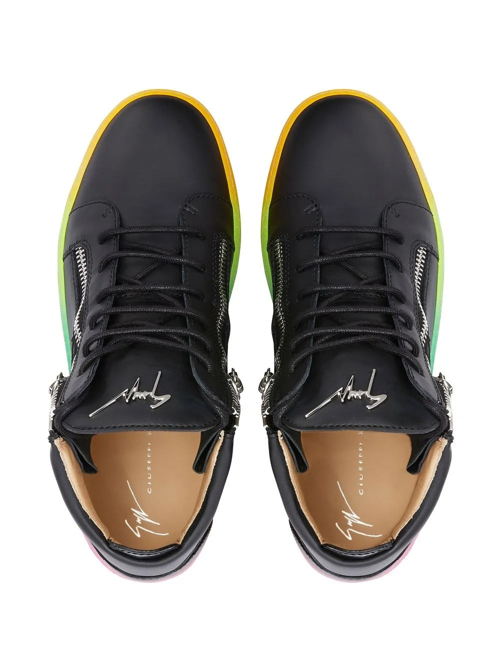 Giuseppe Zanotti Kriss Rainbow Sole Mid-Top Sneakers