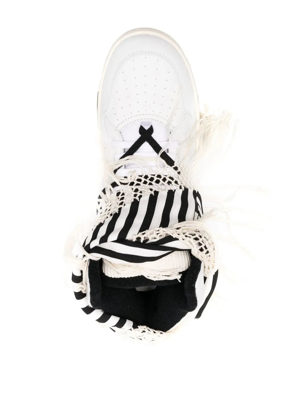Saint Laurent Smith Bandana-Detail High-Top Sneakers