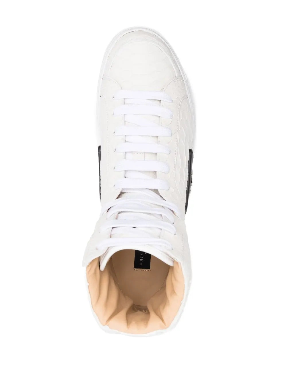 Philipp Plein Snakeskin-Effect High-Top Sneakers
