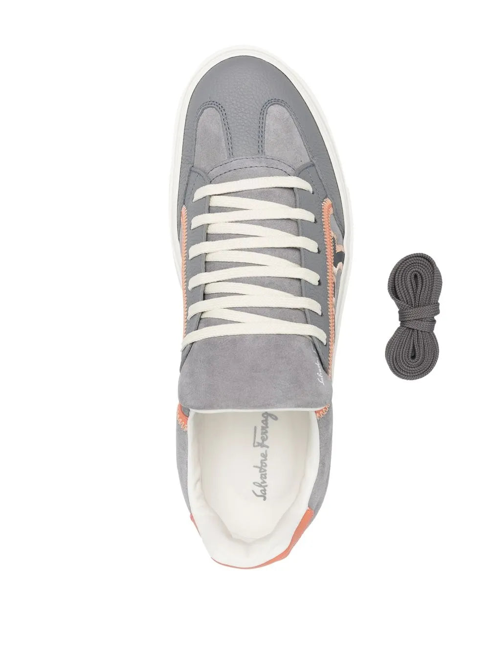 Ferragamo Suede Low-Top Sneakers