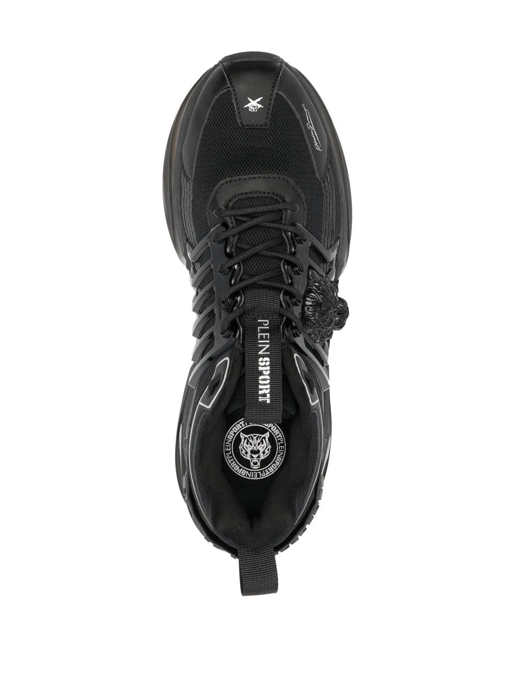 Plein Sport Runner Tiger Lace-Up Sneakers