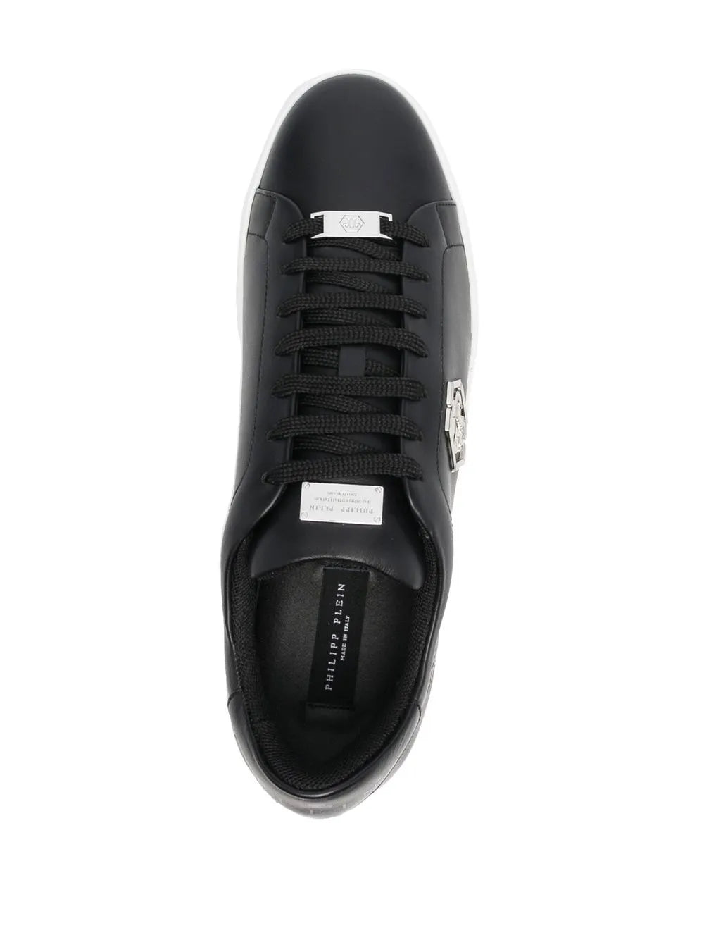Philipp Plein Hexagon Low-Top Leather Sneakers