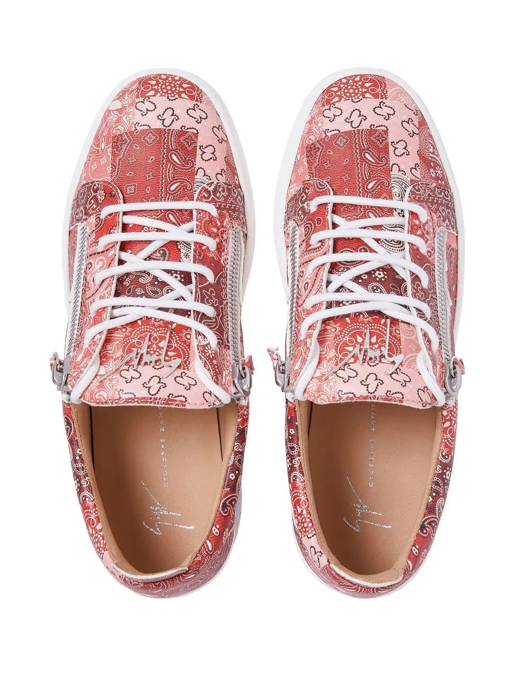 Giuseppe Zanotti Frankie Double-Zip Low-Top Sneakers