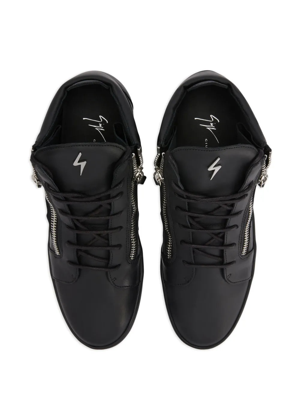 Giuseppe Zanotti Kriss Leather Mid-Top Sneakers