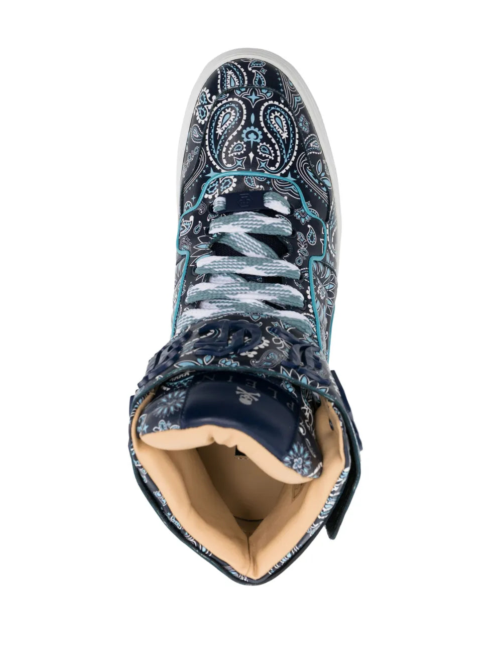 Philipp Plein Paisley-Print Hi-Top Sneakers