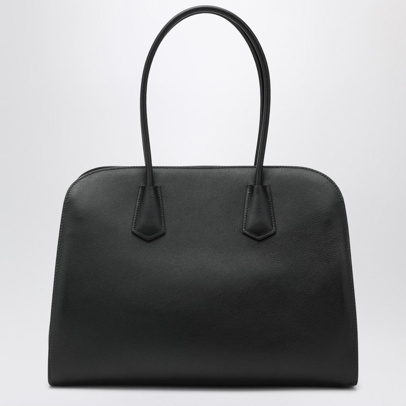 Prada Large Shopping Bag In Black Leather Women