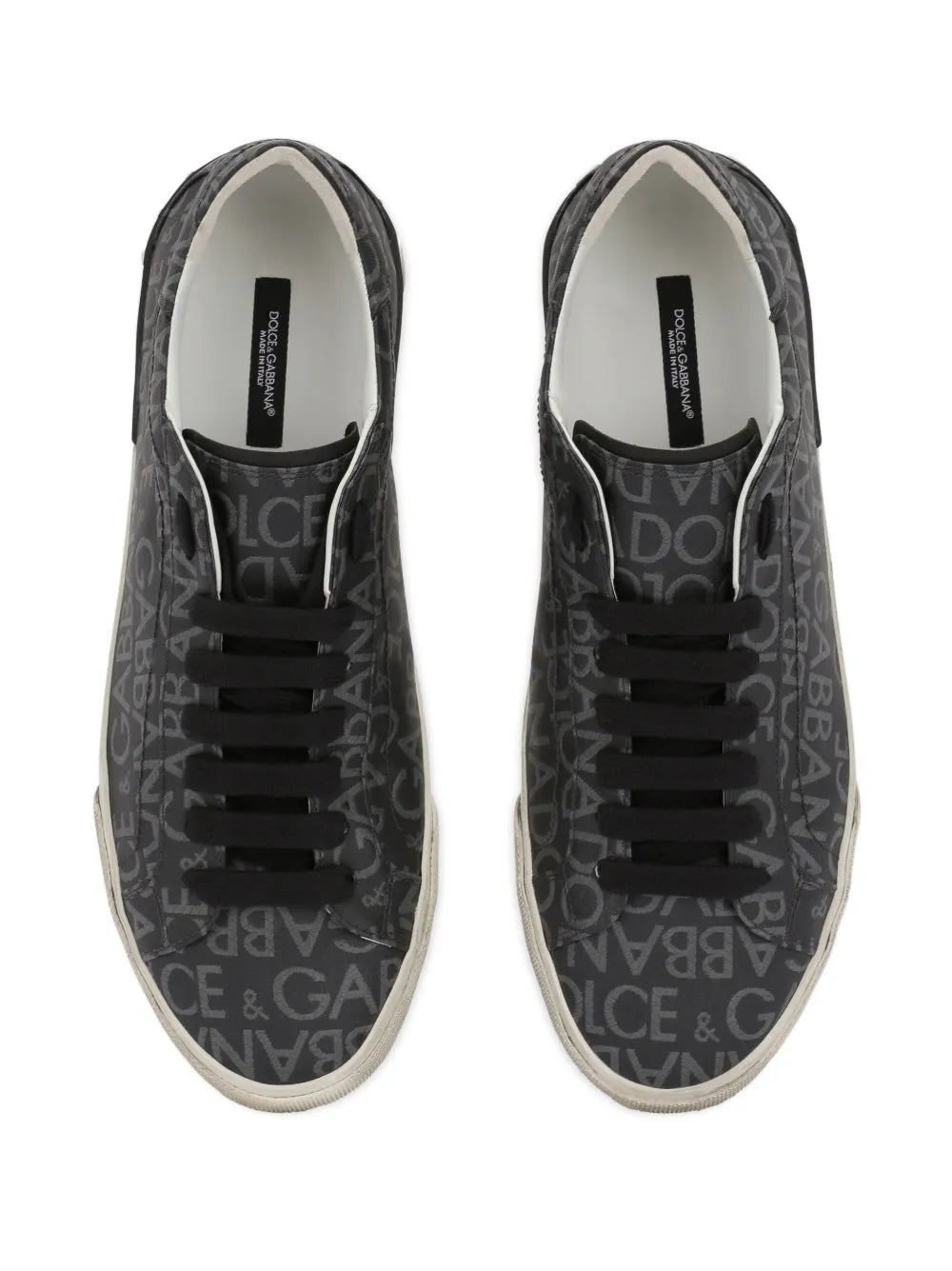 Dolce & Gabbana Portofino Logo-Print Sneakers