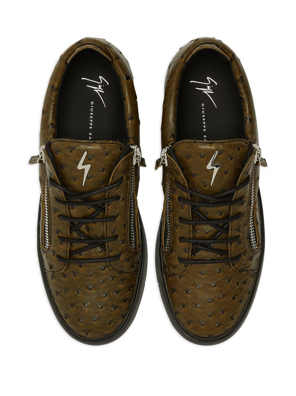 Giuseppe Zanotti Frankie Double-Zip Low-Top Sneakers