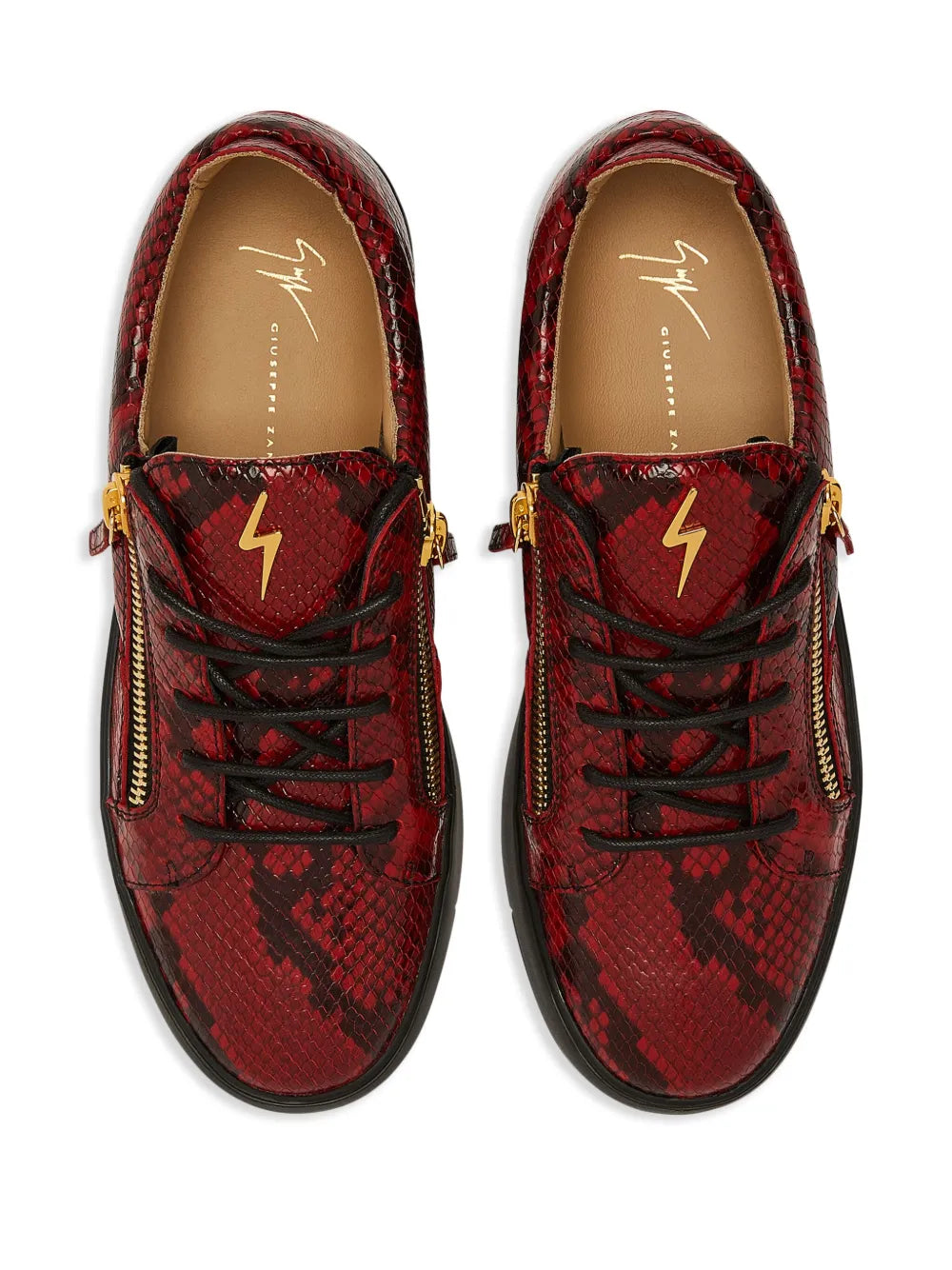 Giuseppe Zanotti Frankie Double-Zip Low-Top Sneakers