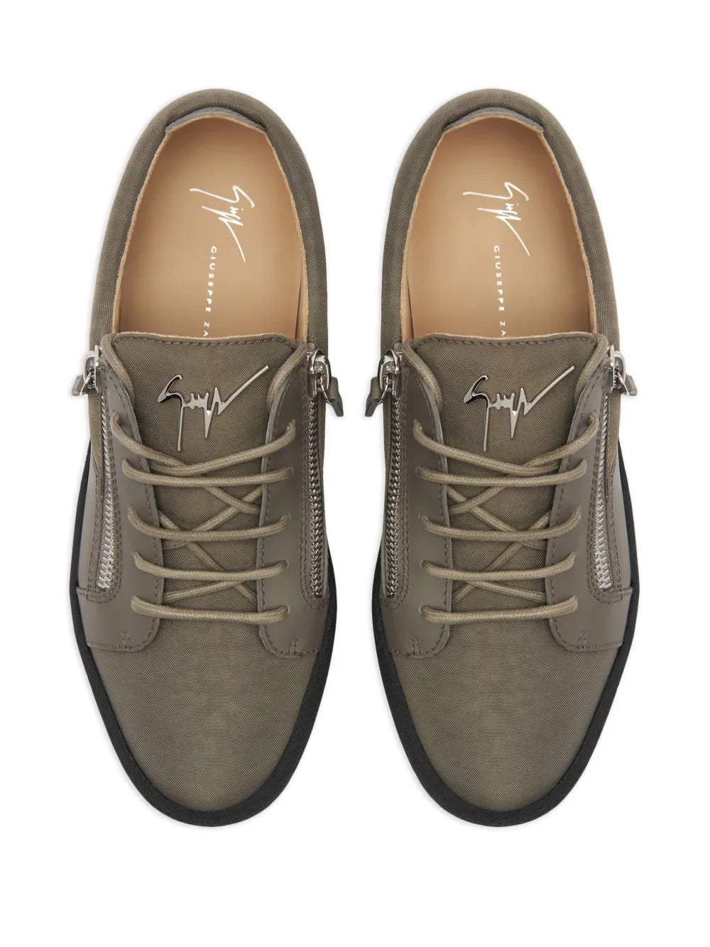 Giuseppe Zanotti Frankie Double-Zip Low-Top Sneakers
