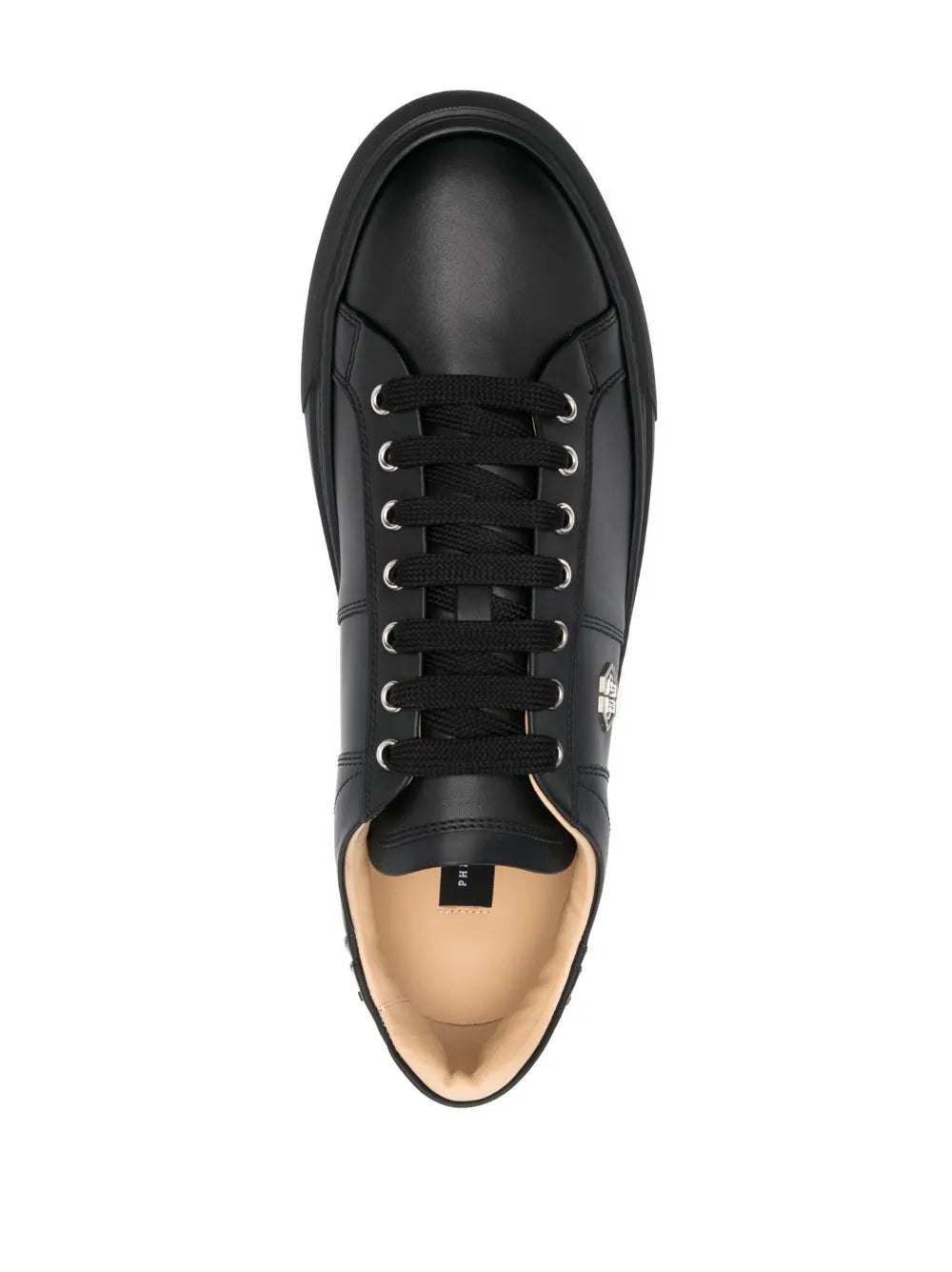 Philipp Plein Logo-Plaque Leather Sneakers