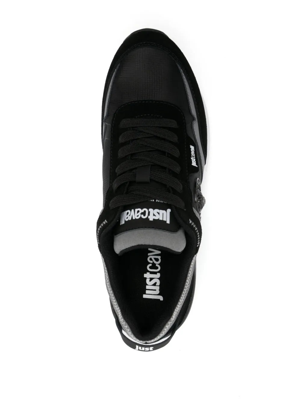 Just Cavalli Logo-Patch Panelled Sneakers