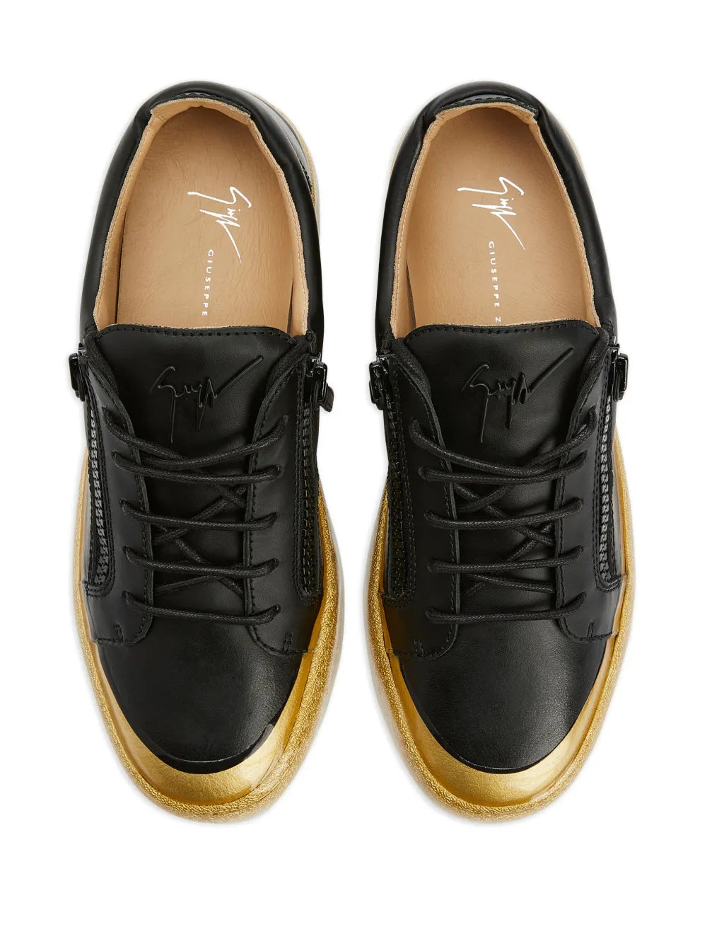 Giuseppe Zanotti Frankie Match Double-Zip Low-Top Sneakers