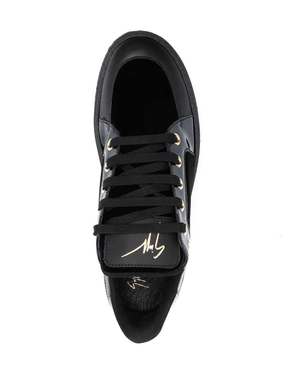 Giuseppe Zanotti Gz94 Velvet Lace-Up Low-Top Sneakers