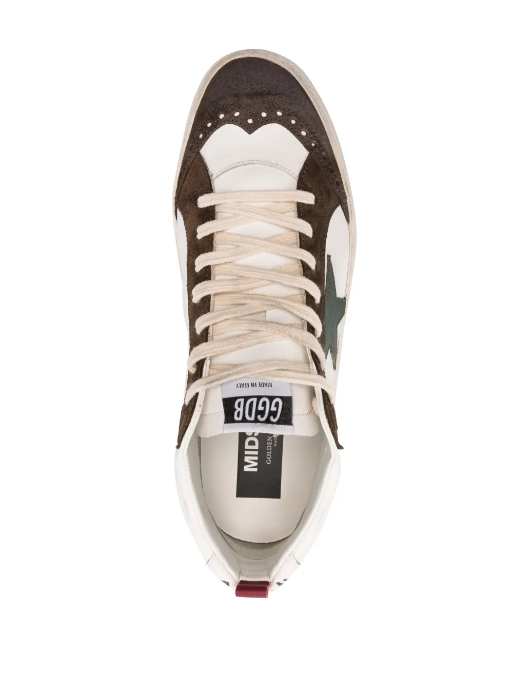 Golden Goose Mid-Star Leather Sneakers