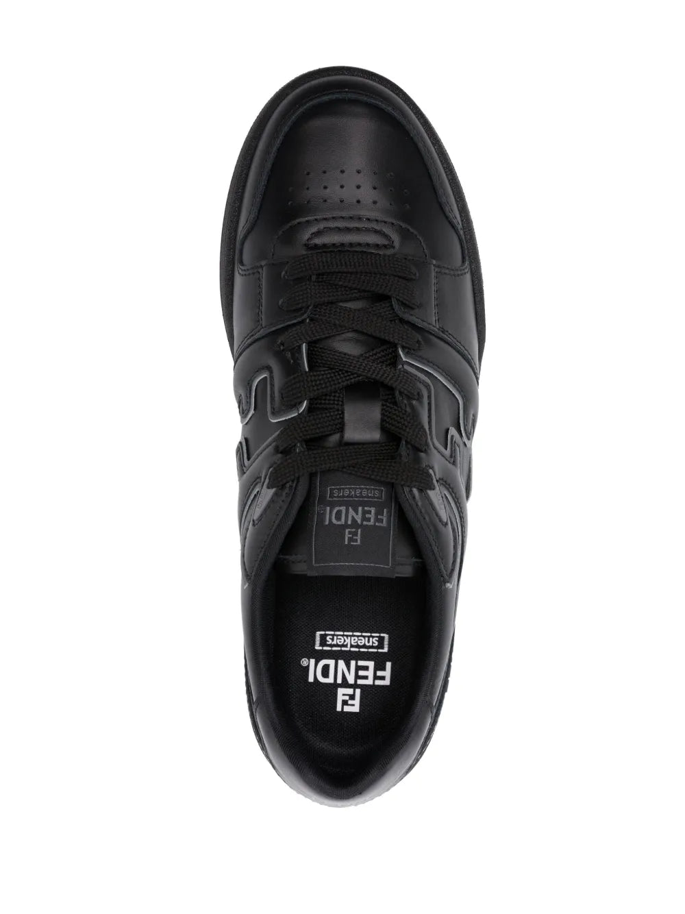 Fendi Match Leather Sneakers