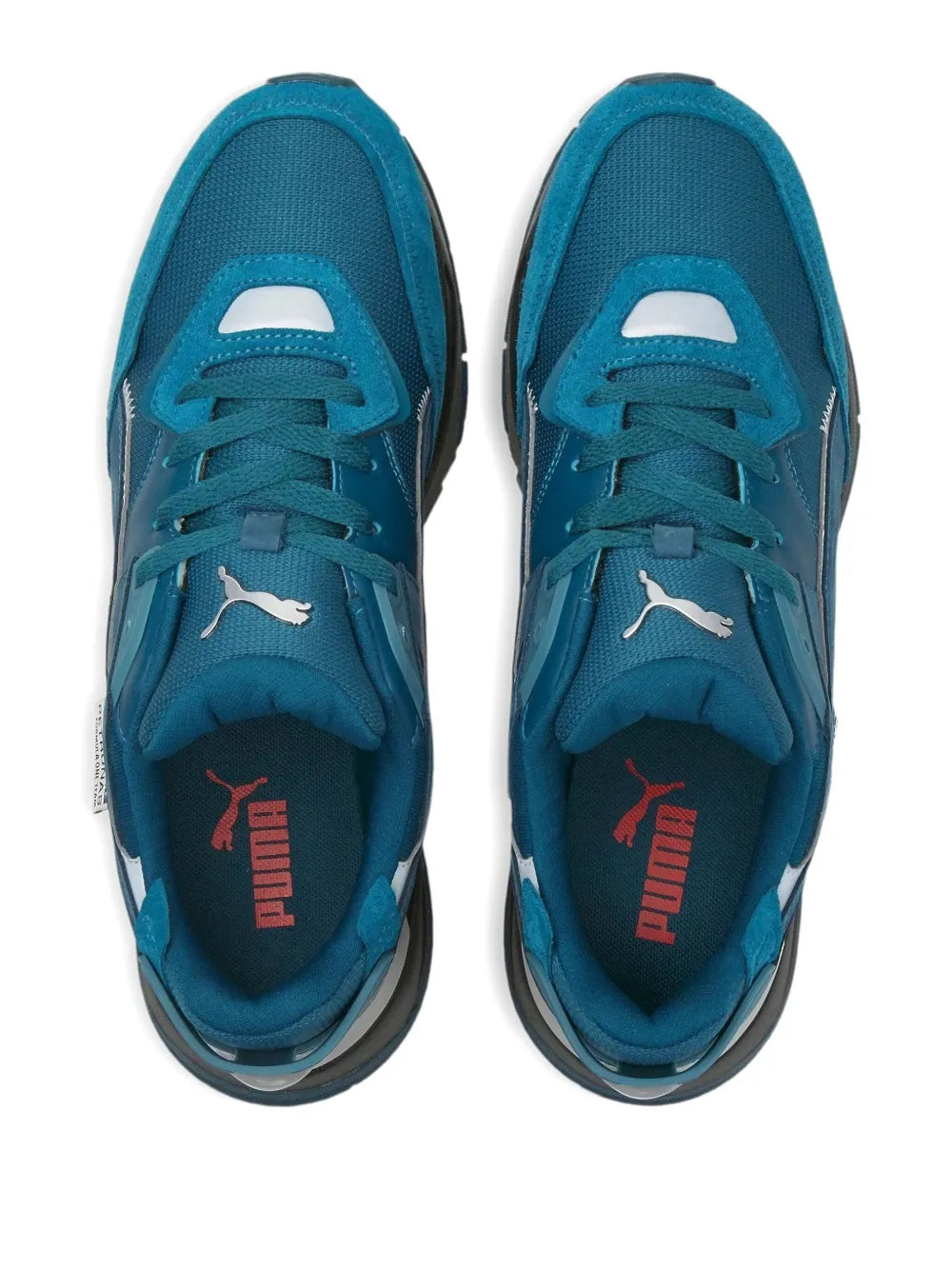 Puma X Mercedes Mirage Sport Blue Coral/Silver Sneakers