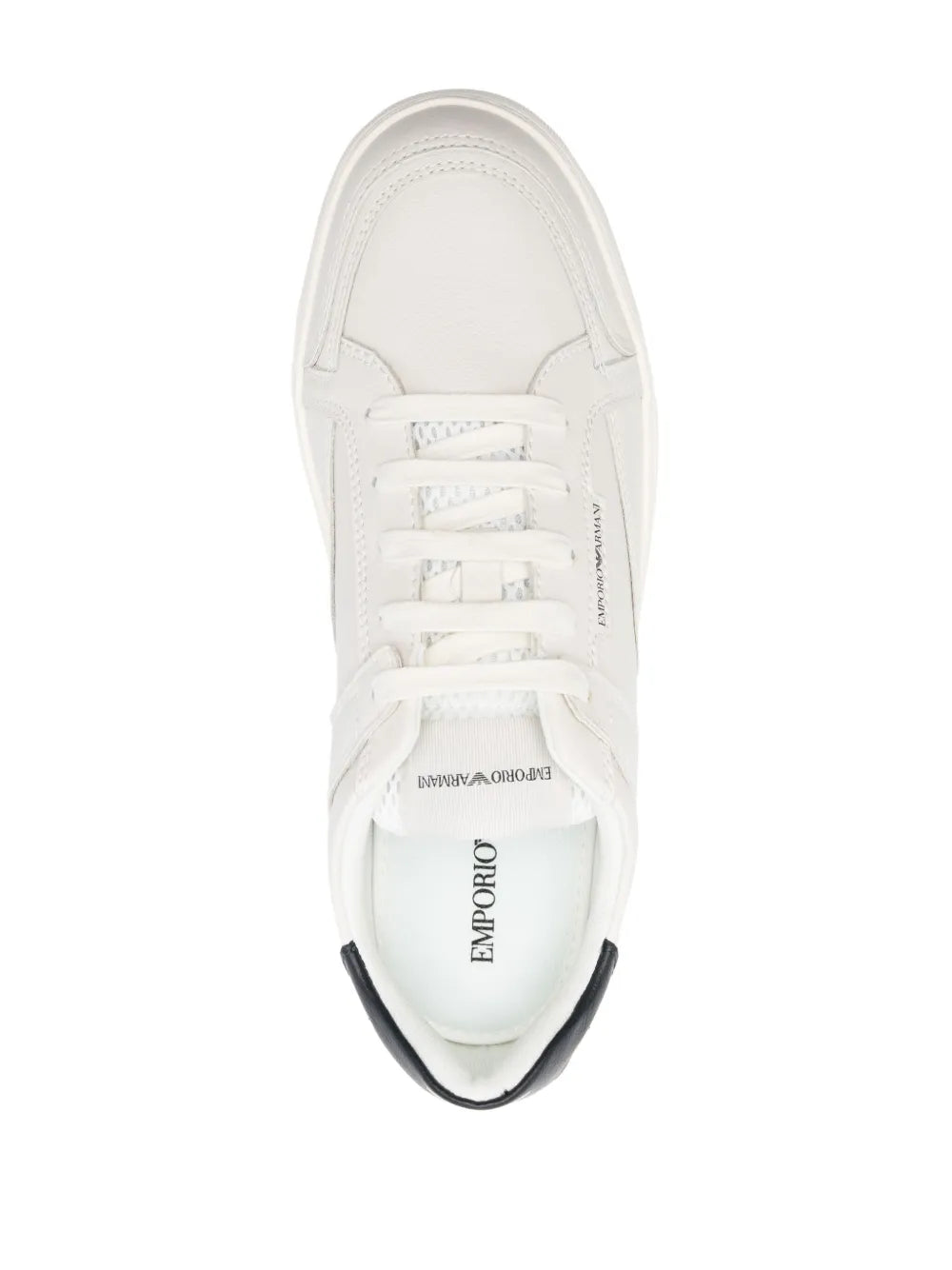 Emporio Armani Lace-Up Leather Sneakers