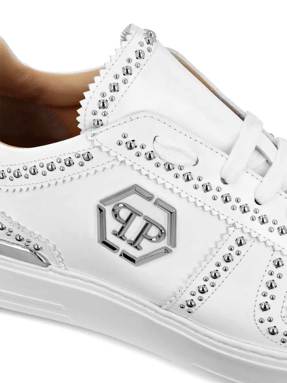 Philipp Plein Lo-Top Leather Sneakers