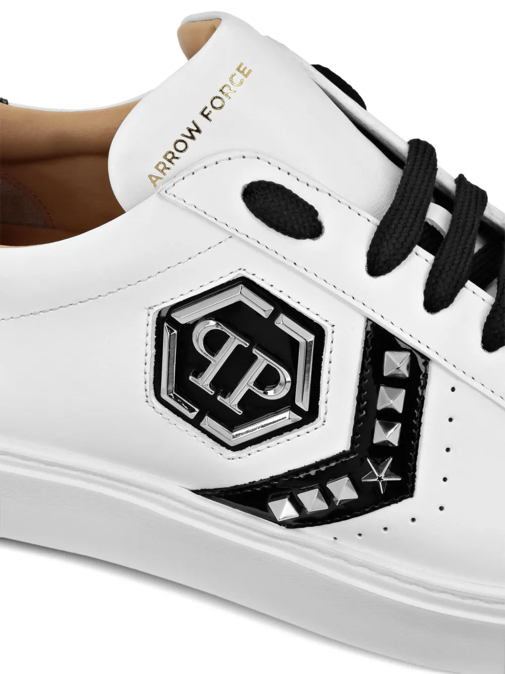 Philipp Plein Lo-Top Leather Sneakers