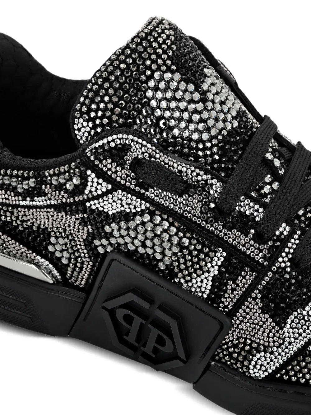 Philipp Plein Crystal Royal Street Embossed-Logo Sneakers