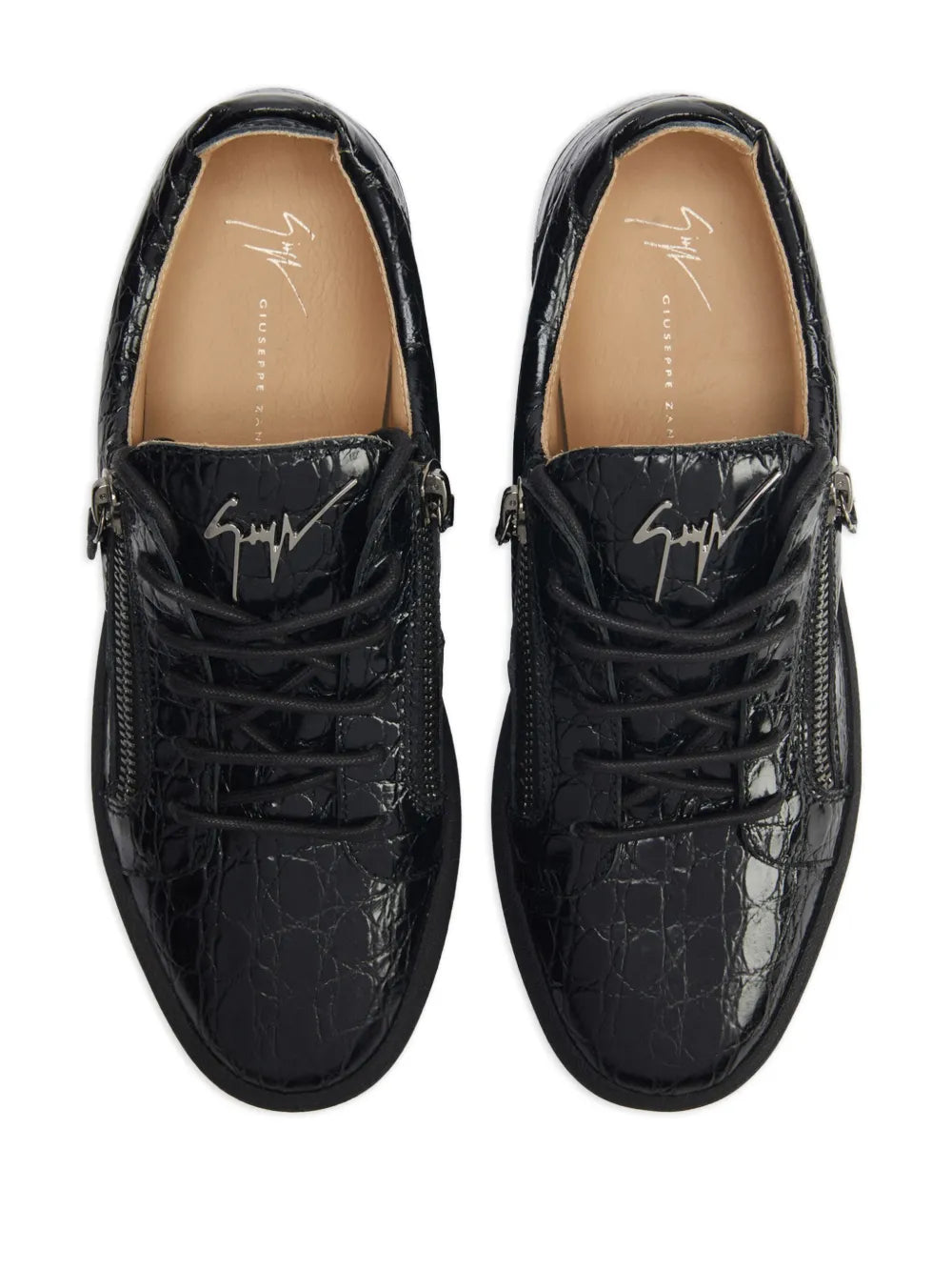 Giuseppe Zanotti Frankie Double-Zip Low-Top Sneakers