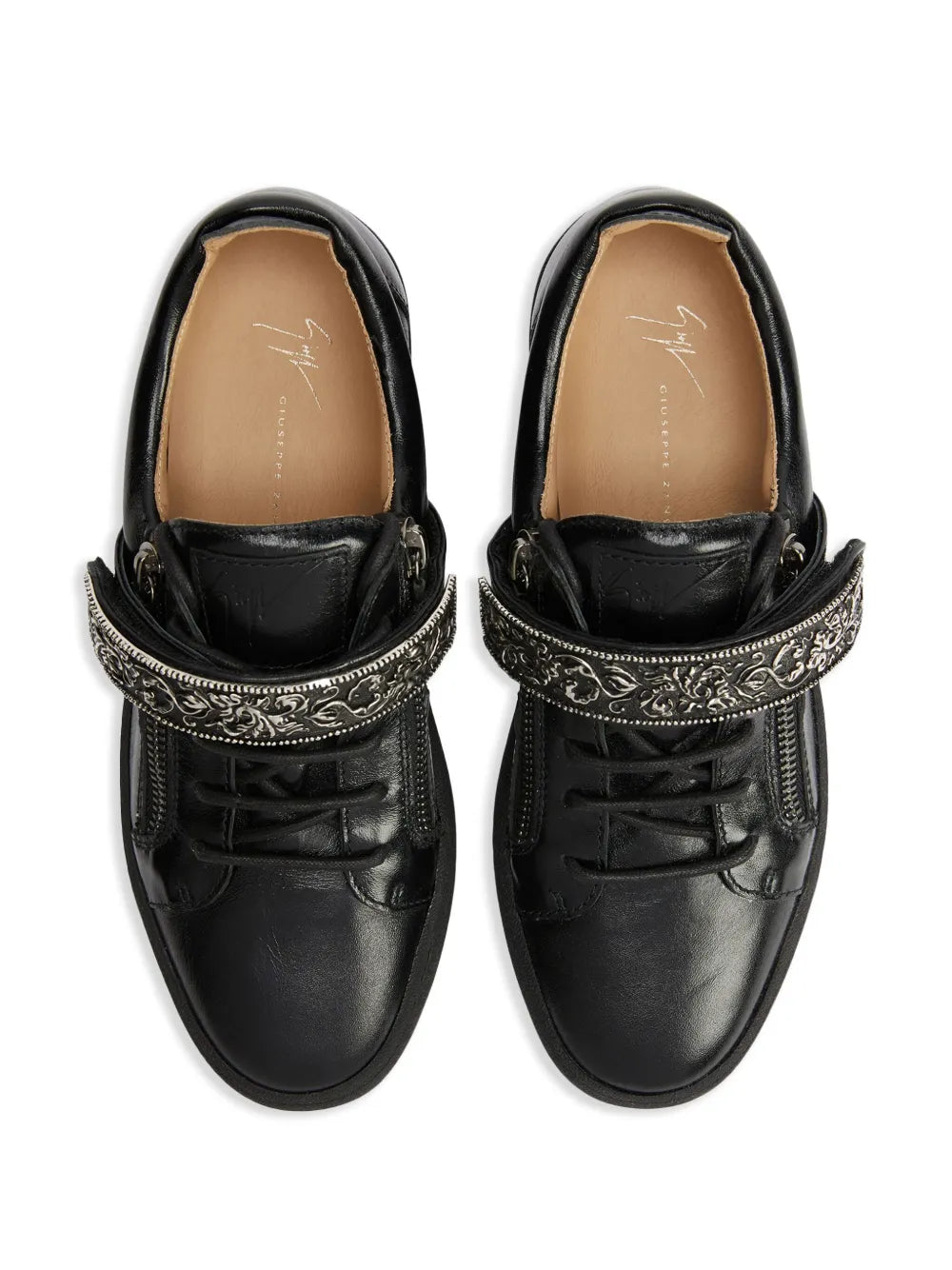 Giuseppe Zanotti Coby Deluxe Single-Plate Low-Top Sneakers