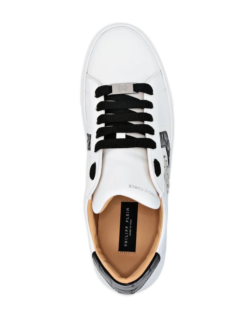 Philipp Plein Logo-Patch Panelled Leather Sneakers
