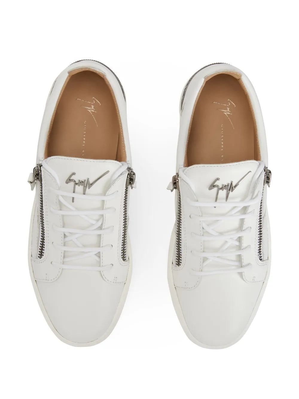 Giuseppe Zanotti Frankie Back-Plate Double-Zip Low-Top Sneakers