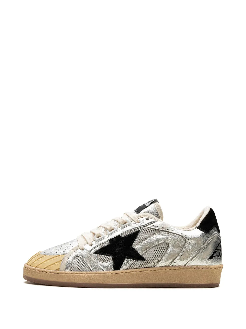 Golden Goose Ball Star Silver/Black Sneakers