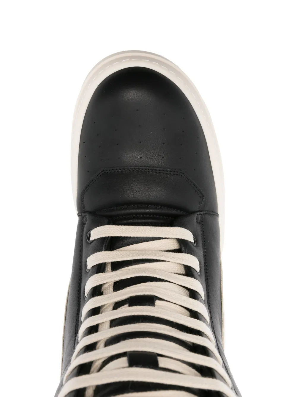 Rick Owens Mega Geobasket Leather Sneakers