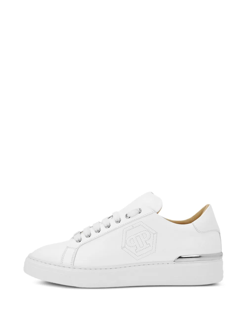 Philipp Plein Embossed Leather Sneakers