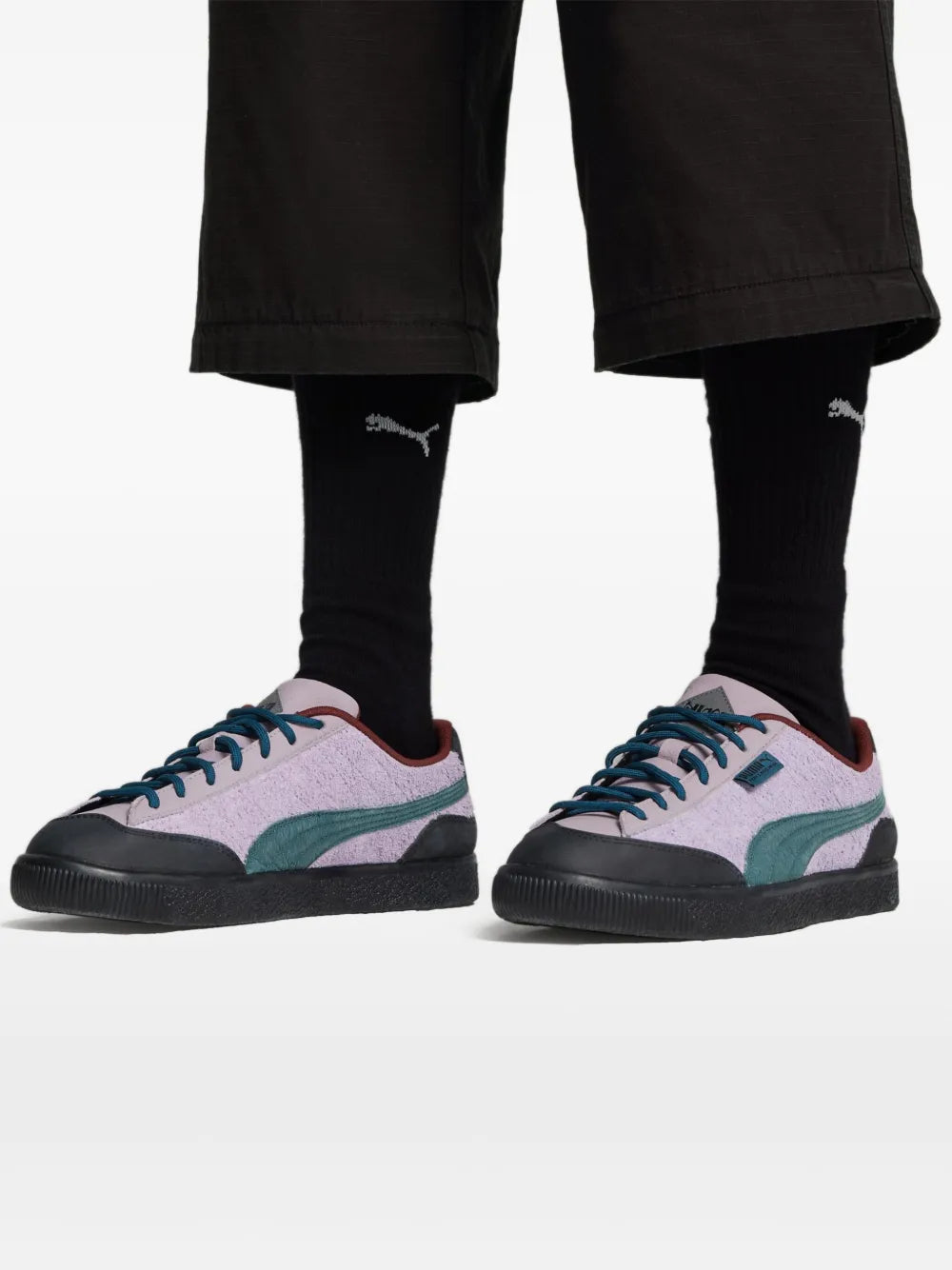 Puma Clyde Lavender Shock/Ocean Tropic Sneakers