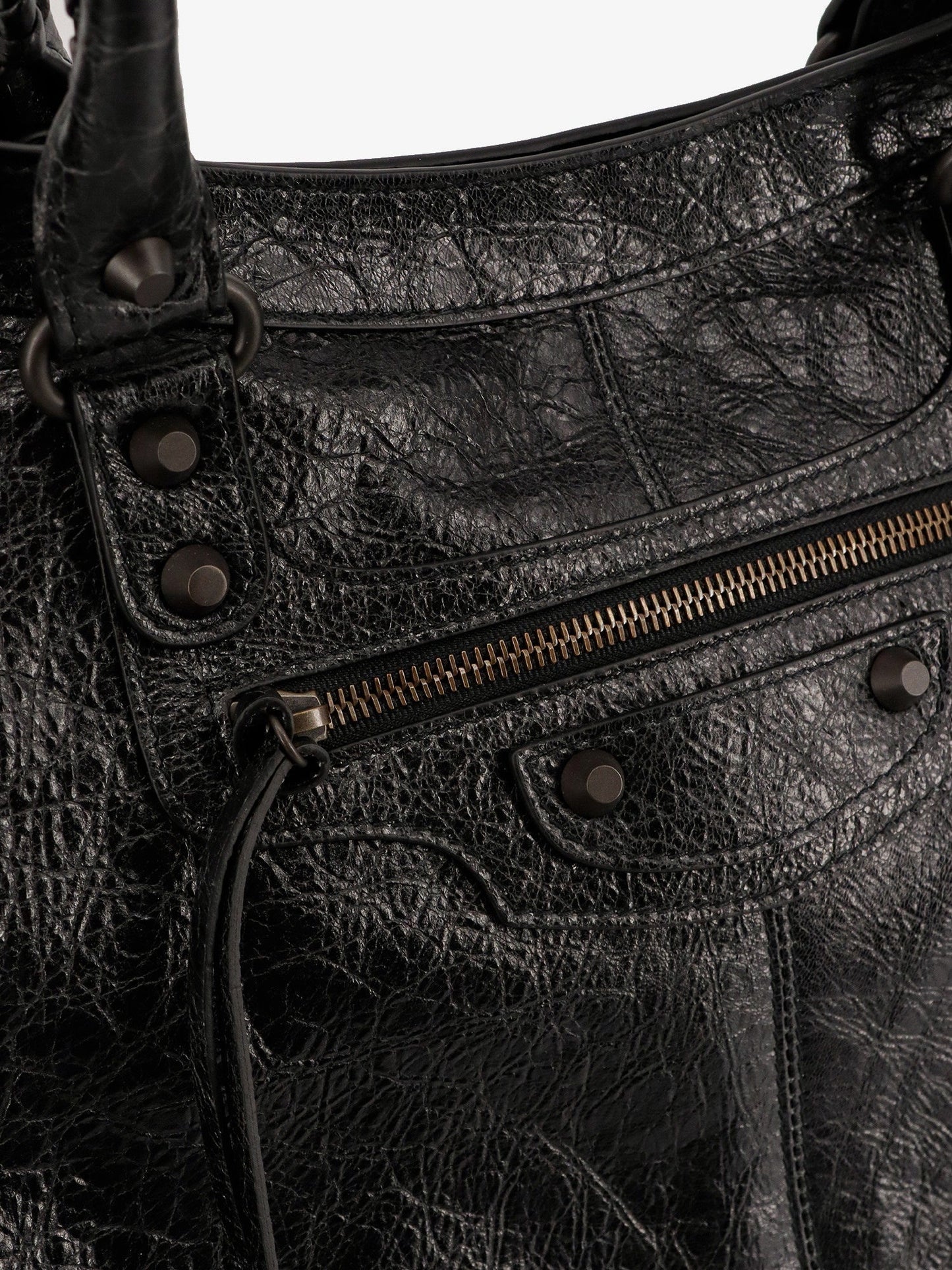 Balenciaga Men Le City Leather Travel Bag
