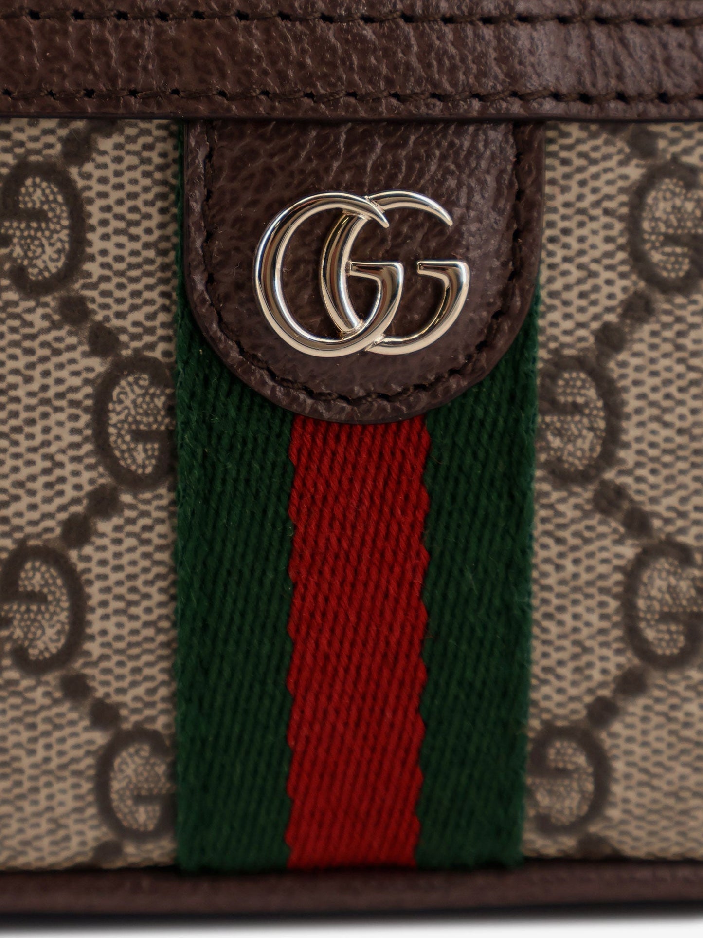 Gucci Women Gg Monogram Fabric Ophidia Vanity Crossbody Bag