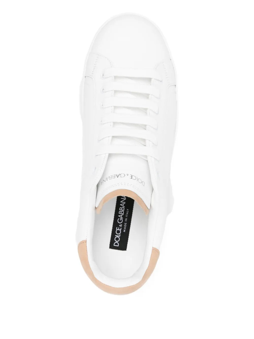 Dolce & Gabbana Portofino Leather Panelled Sneakers