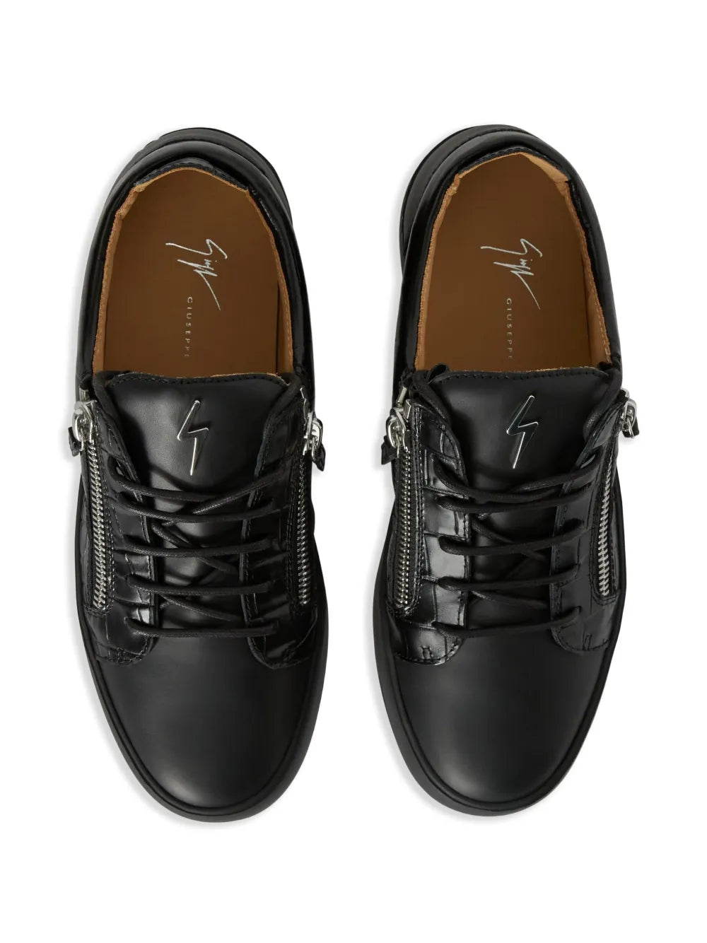 Giuseppe Zanotti Frankie Double-Zip Low-Top Sneakers