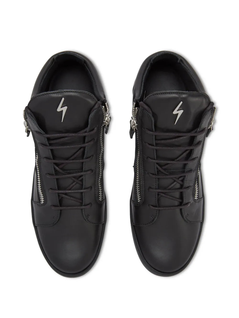 Giuseppe Zanotti Kriss Leather Mid-Top Sneakers