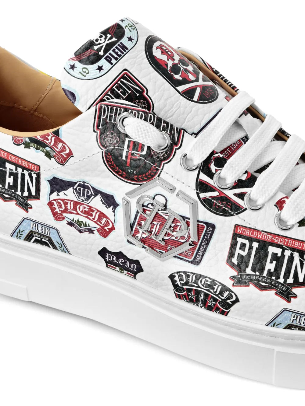 Philipp Plein Carson Patches Low-Top Sneakers