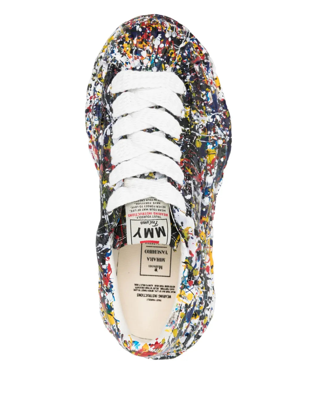 Maison Mihara Yasuhiro Paint-Splatter Sneakers