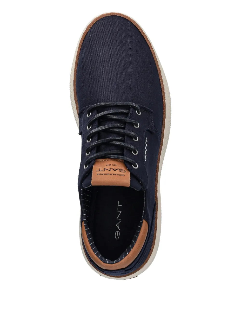 Gant Contrasting-Heel Lace-Up Sneakers