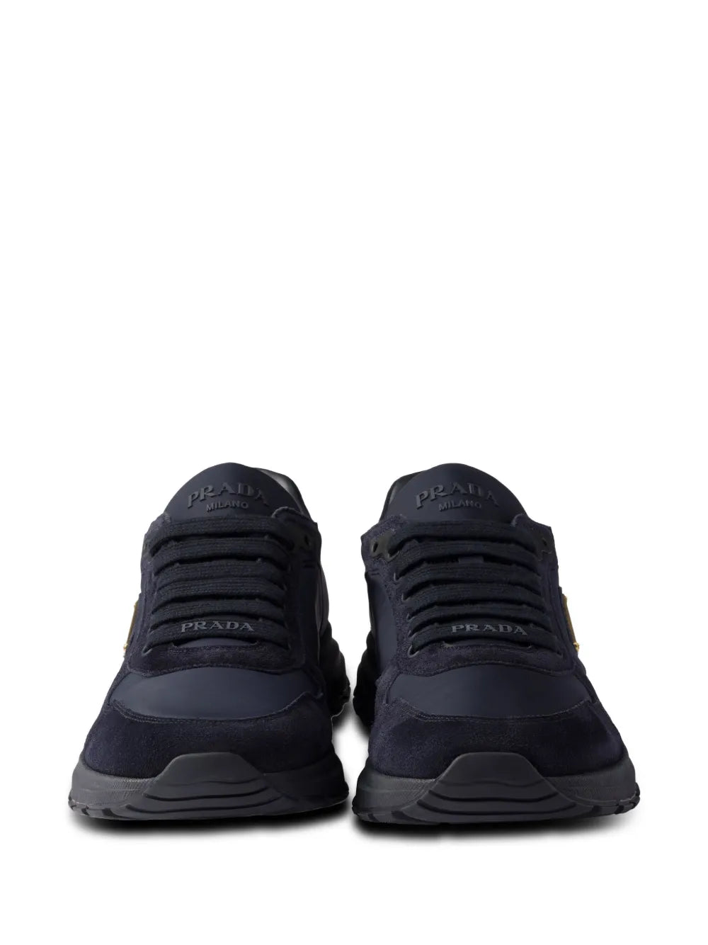 Prada Prax 01 Suede-Panelled Sneakers