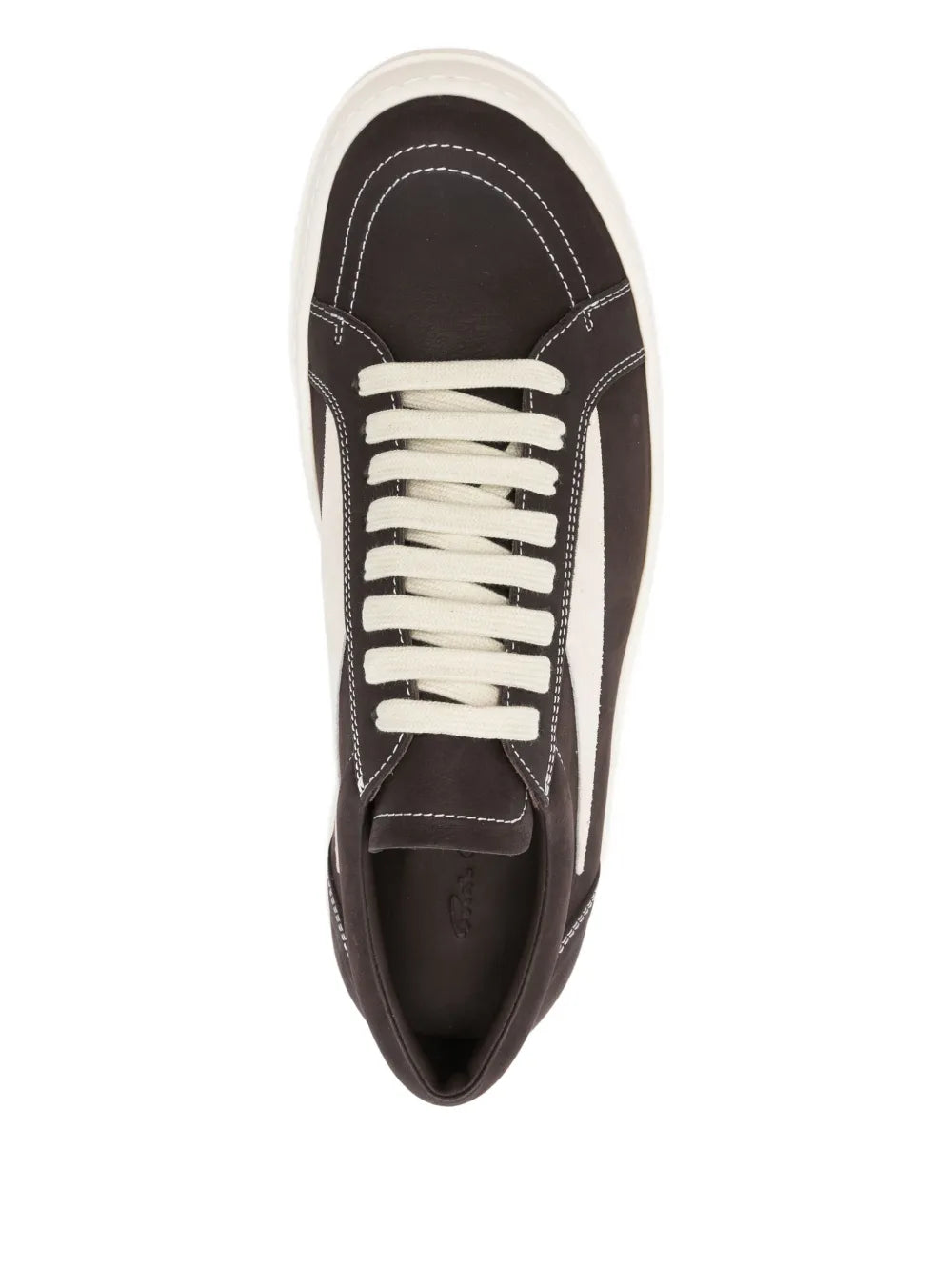 Rick Owens Leather Low-Top Sneakers