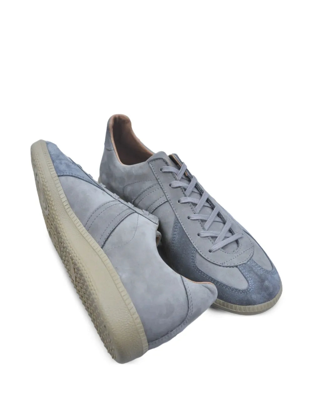 Reproduction Of Found German Military Suede Panelled Lace-Up Sneakers
